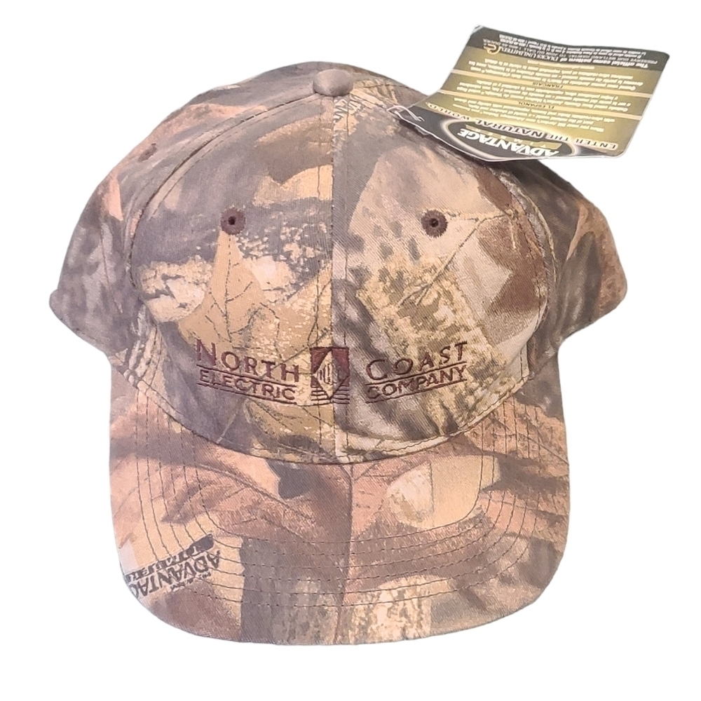 NWT North Coast Electric Company embroidered camo snapback trucker hat cap